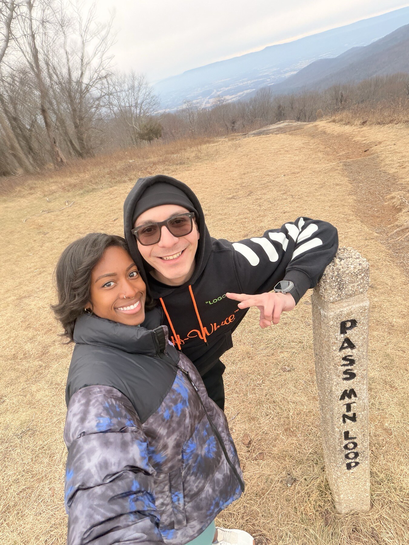Antonio and Kirsten on a slow afternoon hike