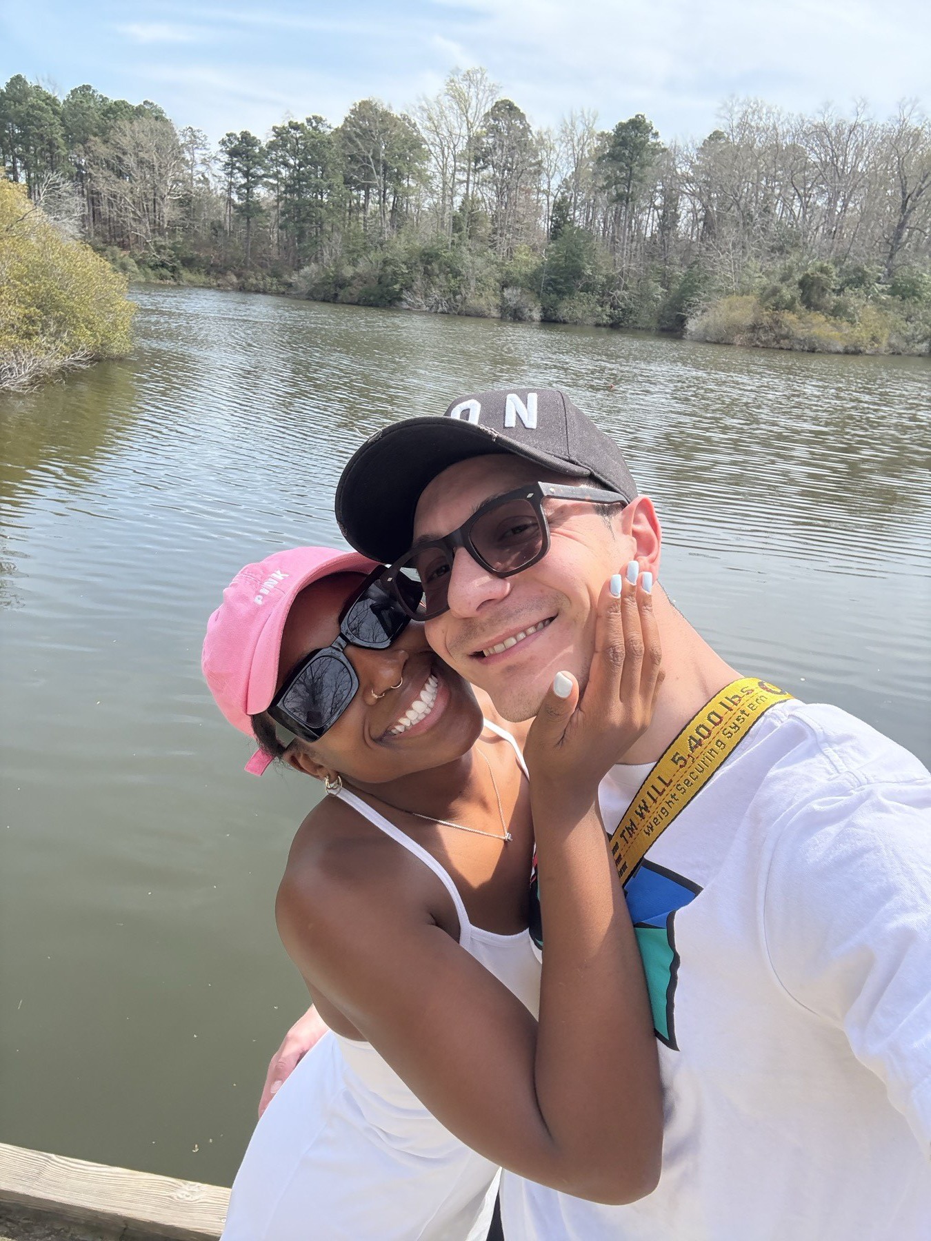 Antonio and Kirsten at the lake