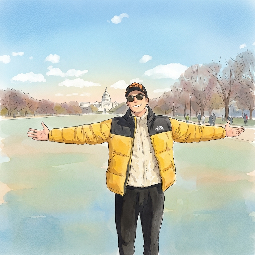 Page 006: the lawn at the capitol, after lunch. the wind off the tidal basin came in long and cold and he, briefly, was the loudest thing on the grass.